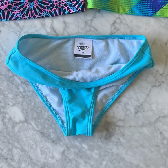 Speedo Girls Size 10 Swimsuit with 2 Tops - Picture 4 of 9